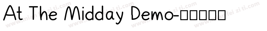 At The Midday Demo字体转换
